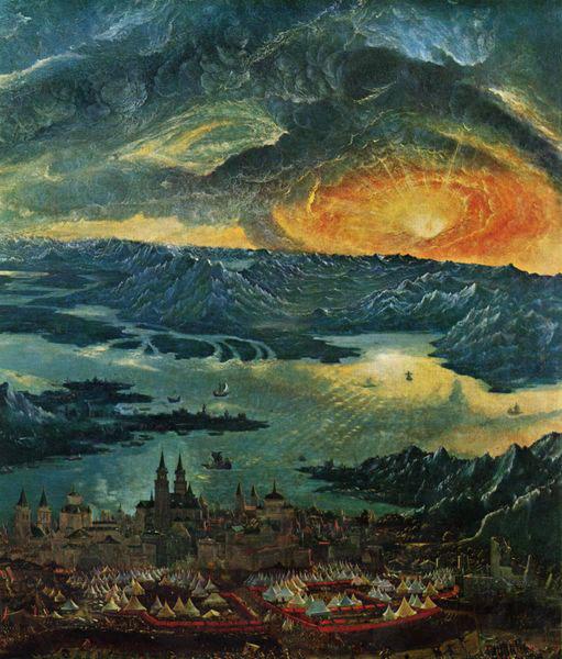 Albrecht Altdorfer Alexanderschlacht, Detail